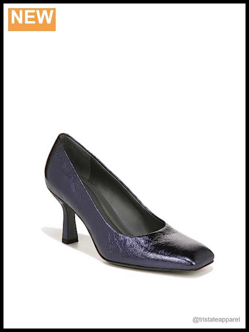 Franco Sarto Flexa Aela Square Toe Pump Stiletto Heel Slip-On Dress Pump
